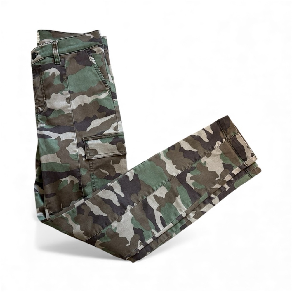 J. Crew Green and Brown Camouflage Utility Skinny Pants